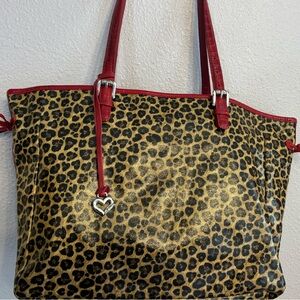 Brighton Whitney Leopard Print Bag Like New